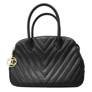 CHANEL Black Caviar Leather Bag